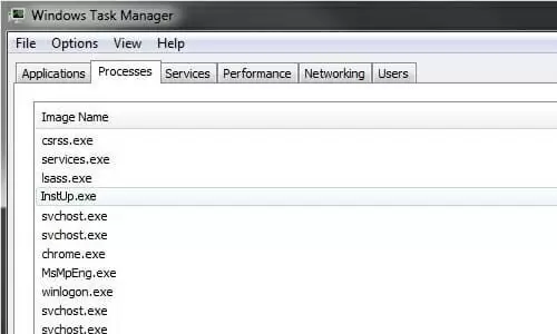 windows task manager - Instup.exe