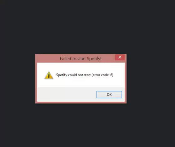 spotify error code 6 