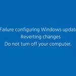 failure configuring updates reverting changes